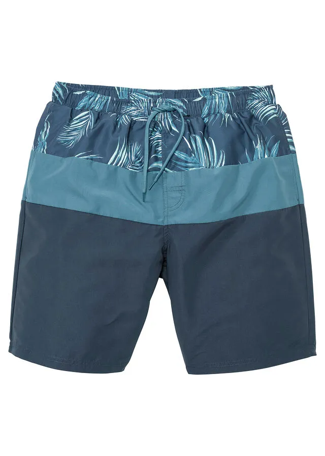 Pantalón corto de playa Azul marino de flores