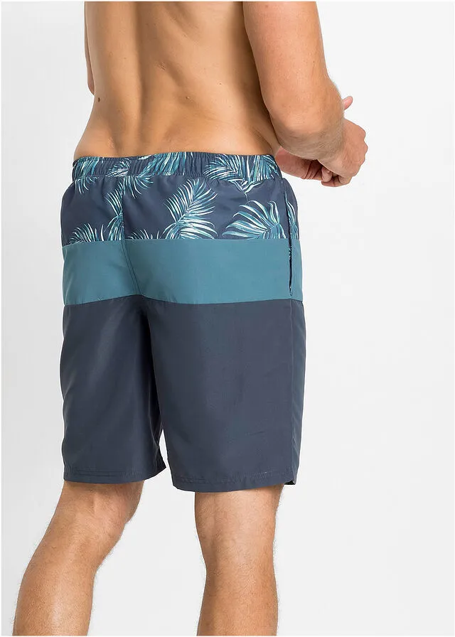 Pantalón corto de playa Azul marino de flores