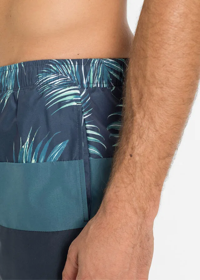 Pantalón corto de playa Azul marino de flores