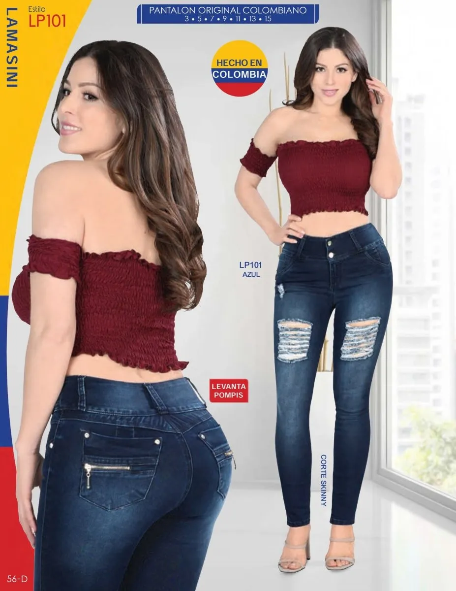 PANTALóN DE MEZCLILLA COLOMBIANO LAMLP101