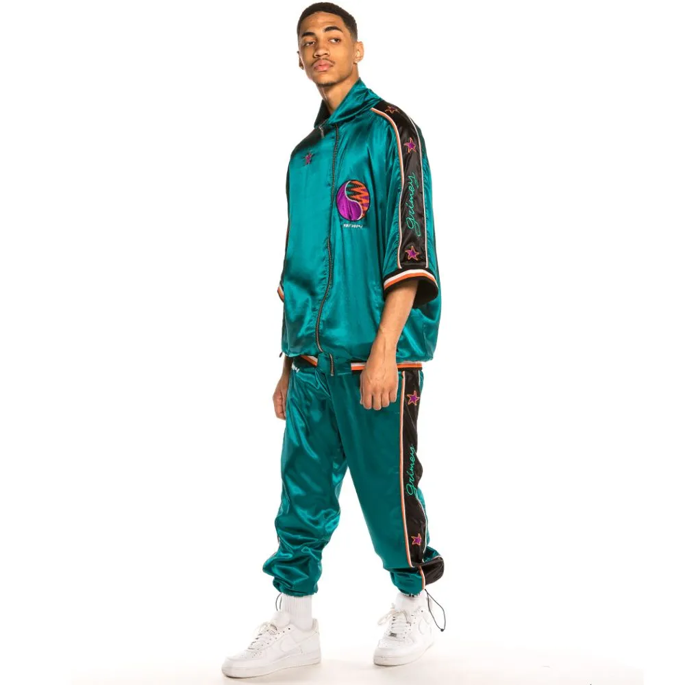 Pantalón Grimey Acknowledge Satin Track Pants SS20 Green