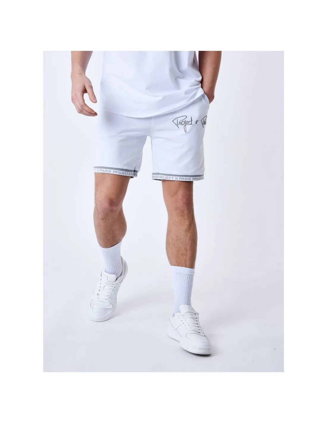 PANTALóN PROJECT X PARIS BLANCO LOGO FRONTAL  ECOOL