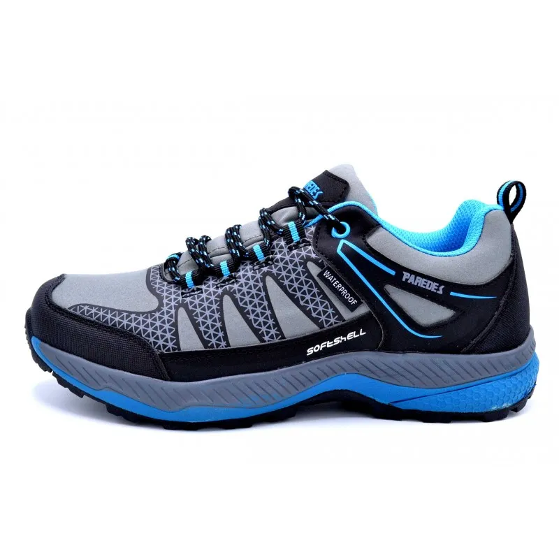 Paredes Setenil azul | Zapatilla deportiva trekking y senderismo | Tejido Softshell