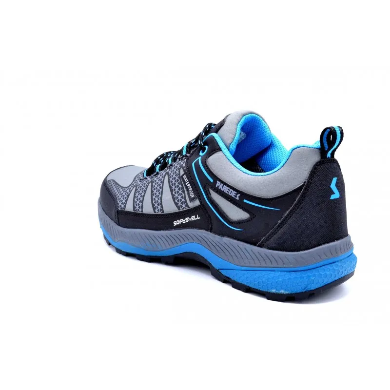Paredes Setenil azul | Zapatilla deportiva trekking y senderismo | Tejido Softshell
