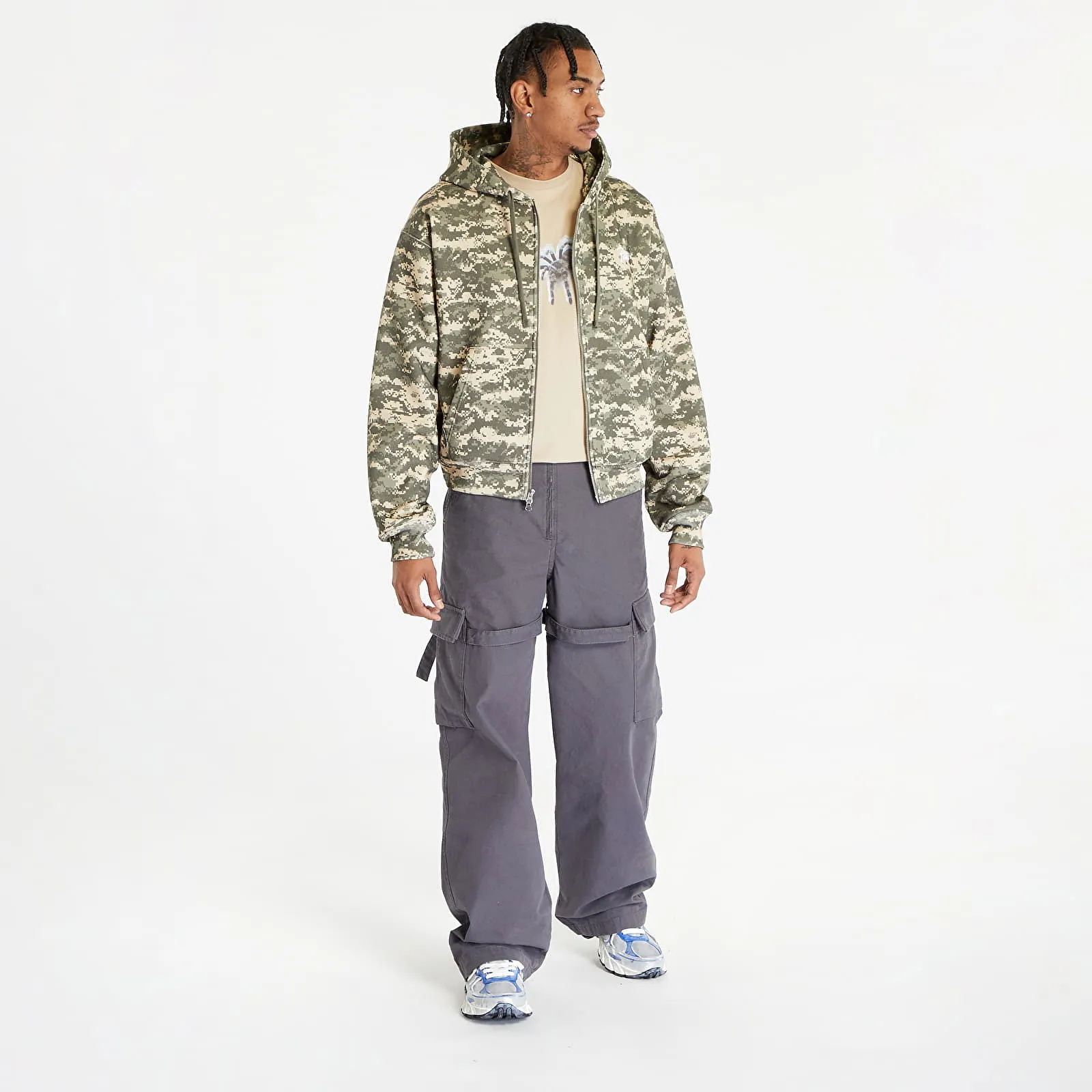 Patta Digi Camo Waffle Zip Hoodie