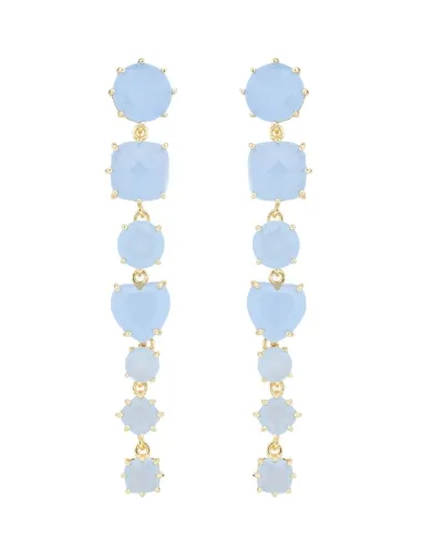 Pendientes 7 piedras la Diamantine celeste