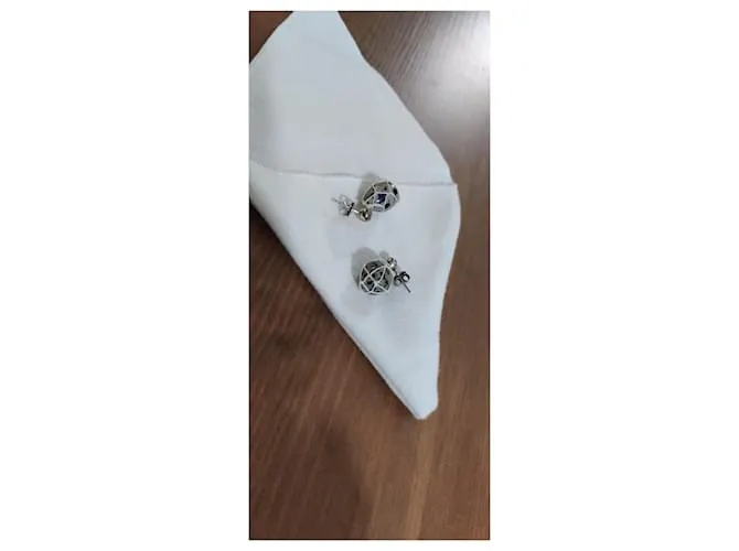 Pendientes de piedras preciosas de Bottega Veneta Negro Gris 