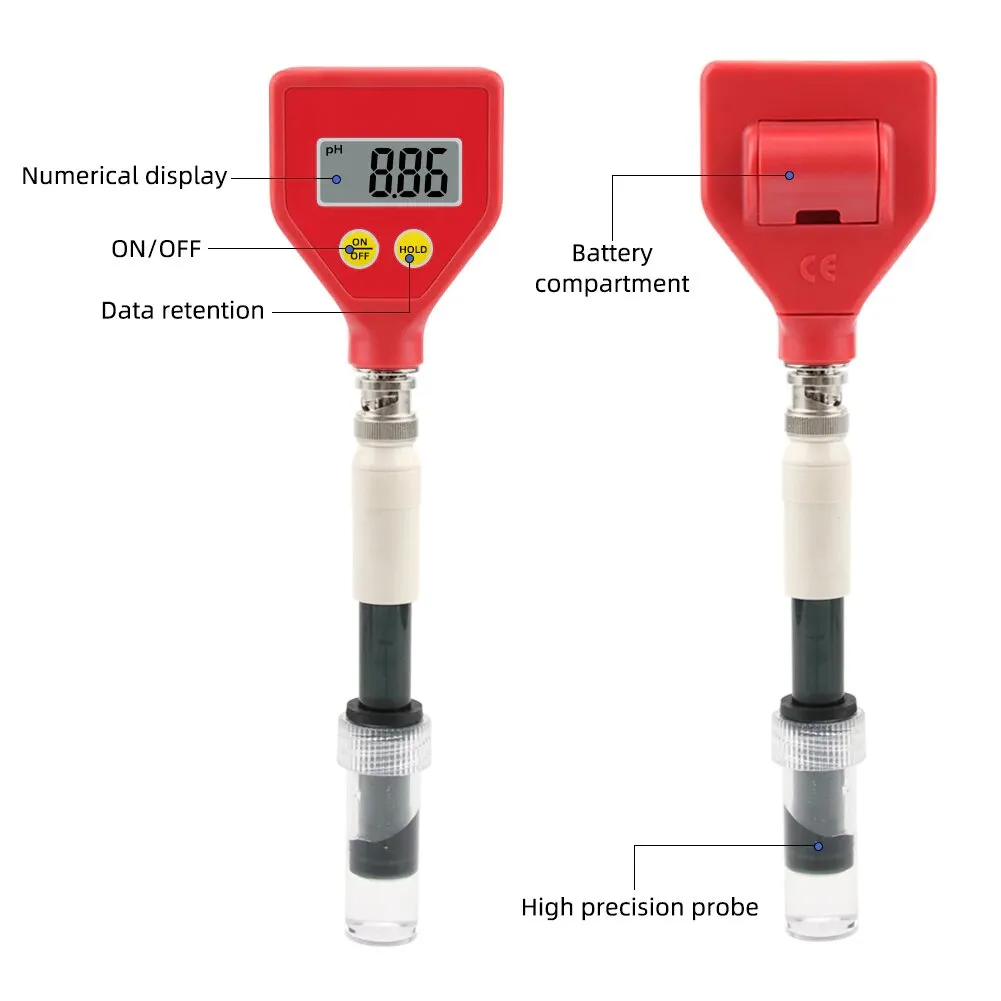 PHMETRO MEDIDOR DE PH DE SUPERFICIE PLANA, PARA SUELO, ALIMENTOS Y LíQUIDOS, PH98109