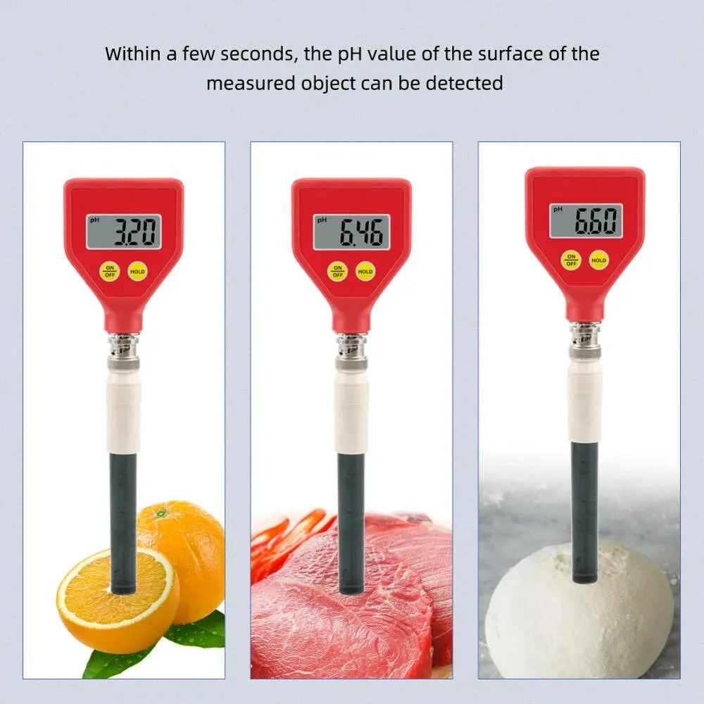 PHMETRO MEDIDOR DE PH DE SUPERFICIE PLANA, PARA SUELO, ALIMENTOS Y LíQUIDOS, PH98109