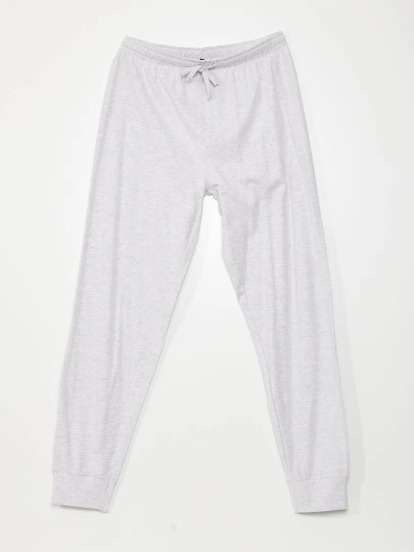 PIJAMA DE PUNTO  2 PIEZAS  NEGRO