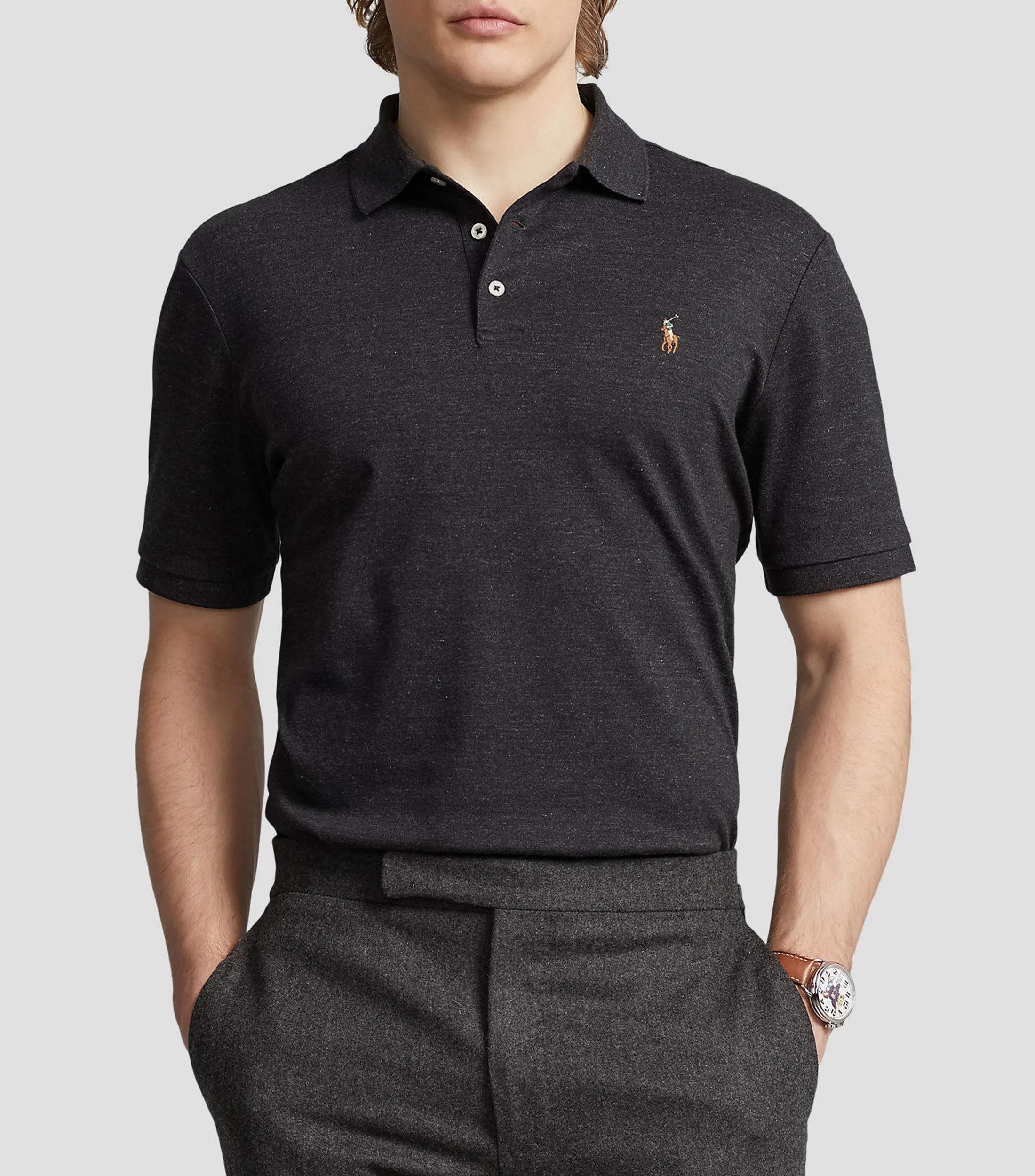 Polo Ralph Lauren Playera tipo polo lisa de manga corta Hombre
