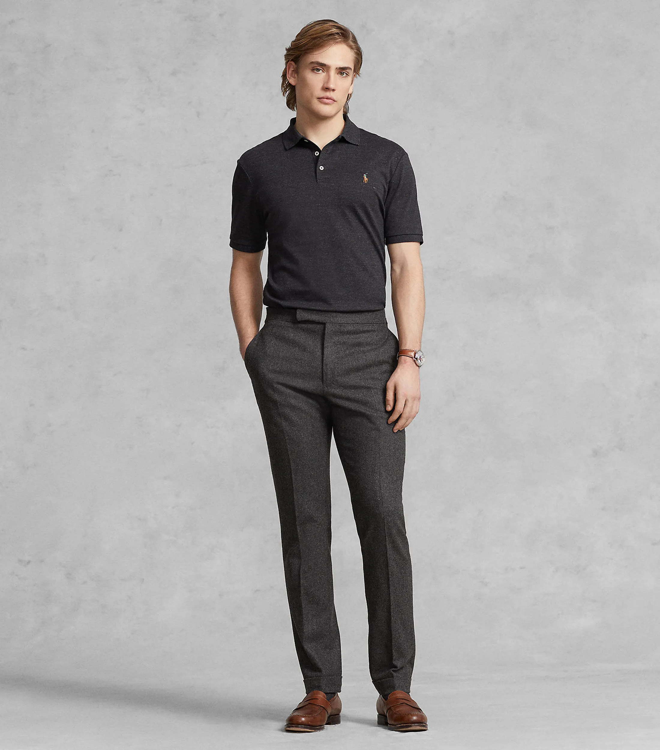 Polo Ralph Lauren Playera tipo polo lisa de manga corta Hombre