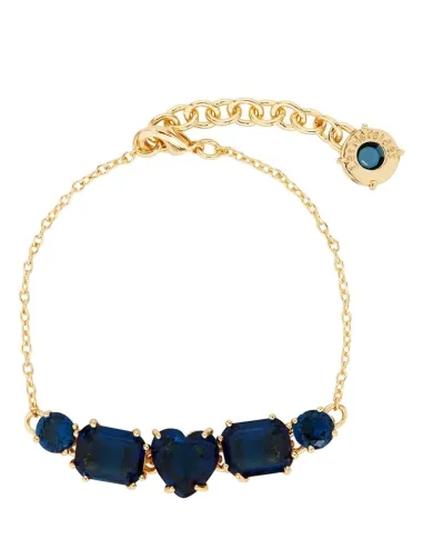 Pulsera 5 piedras La Diamantine azul océano