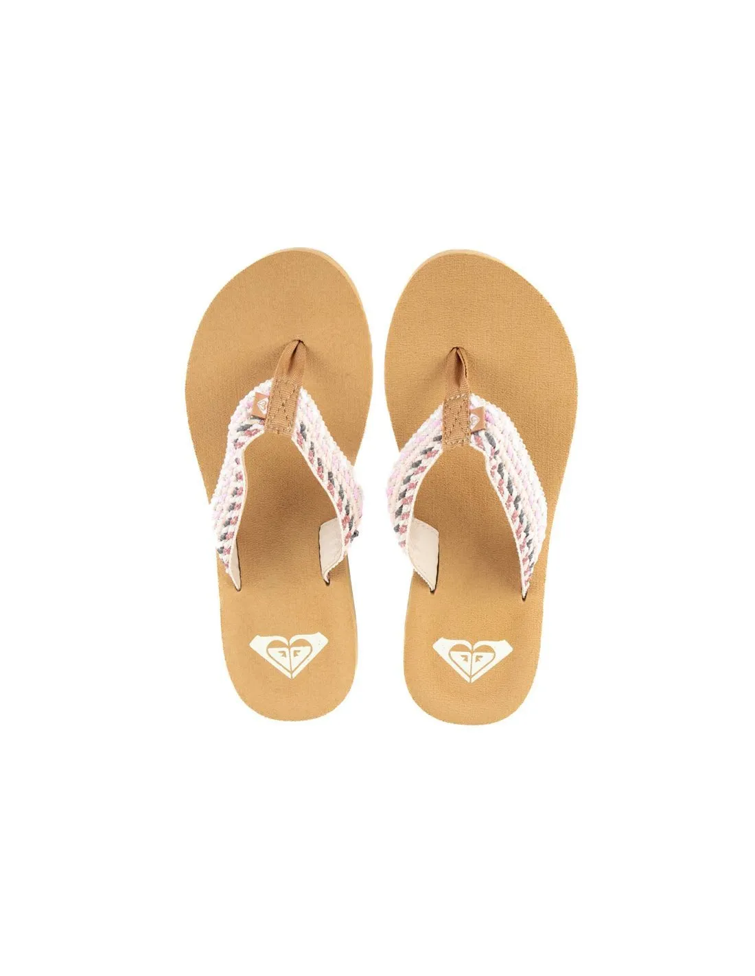 ROXY  CHANCLAS MULTICOLOR Y NATURAL PORTO ROPE ARJL101113 MUJER