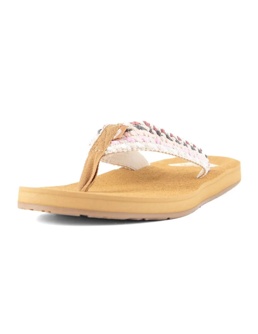 ROXY  CHANCLAS MULTICOLOR Y NATURAL PORTO ROPE ARJL101113 MUJER