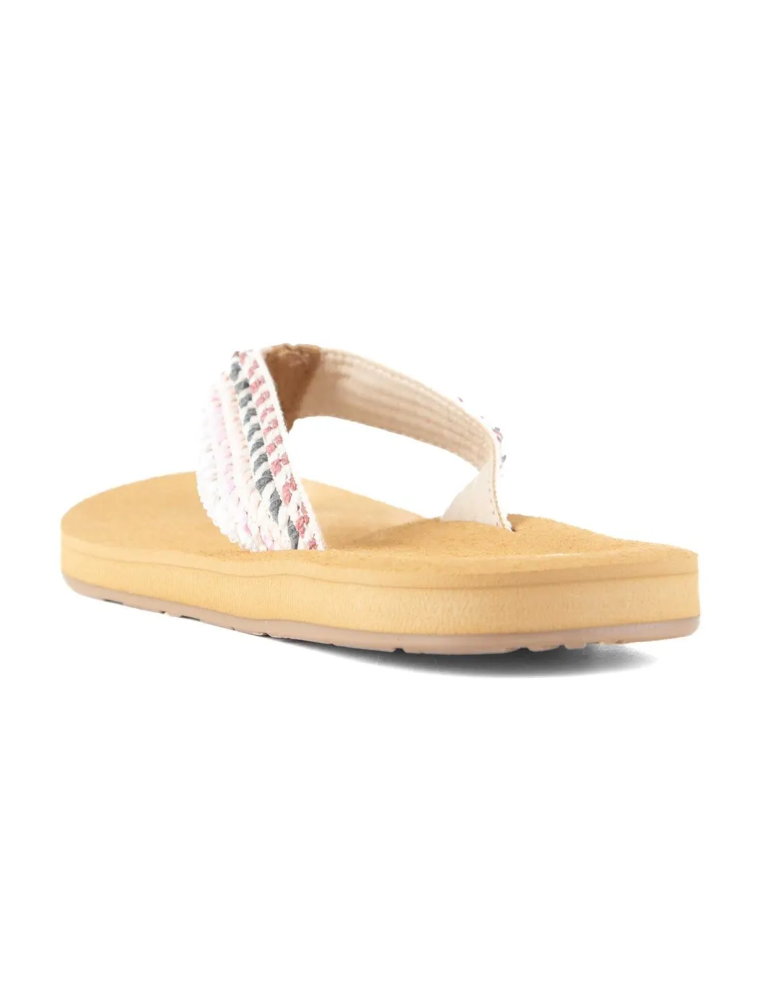 ROXY  CHANCLAS MULTICOLOR Y NATURAL PORTO ROPE ARJL101113 MUJER