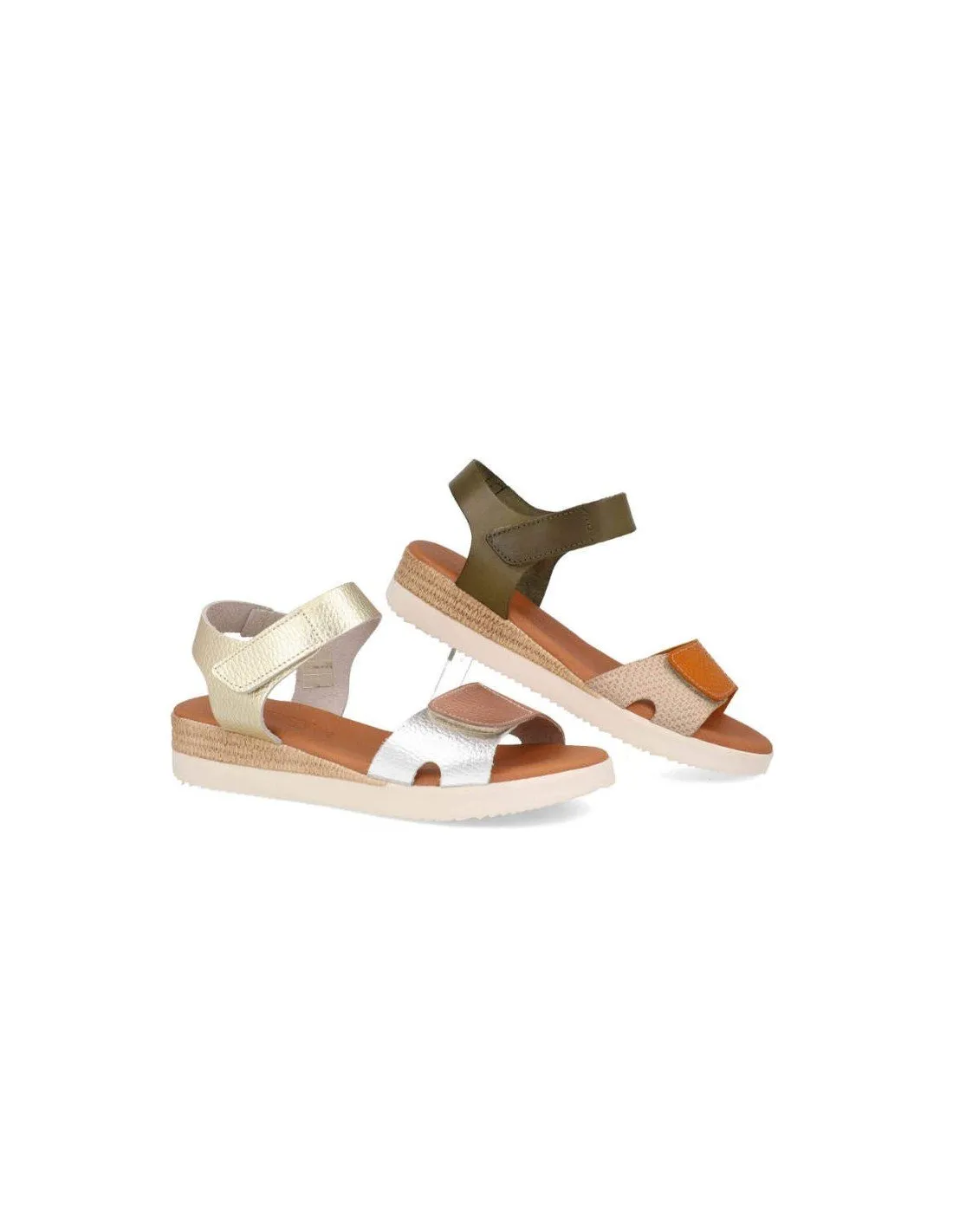 Sandalias piel comodas velcros