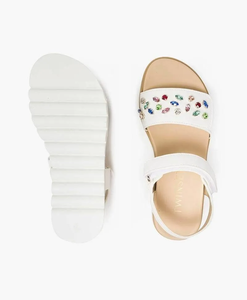 Sandalias TWINSET Blancas Chica Mujer