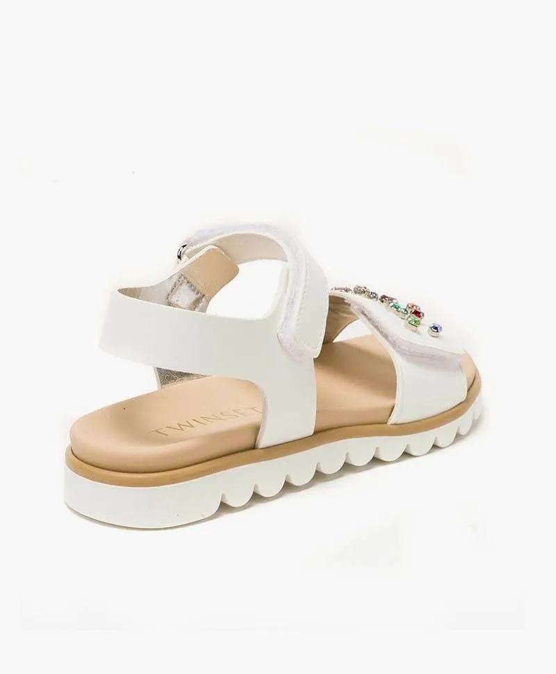 Sandalias TWINSET Blancas Chica Mujer
