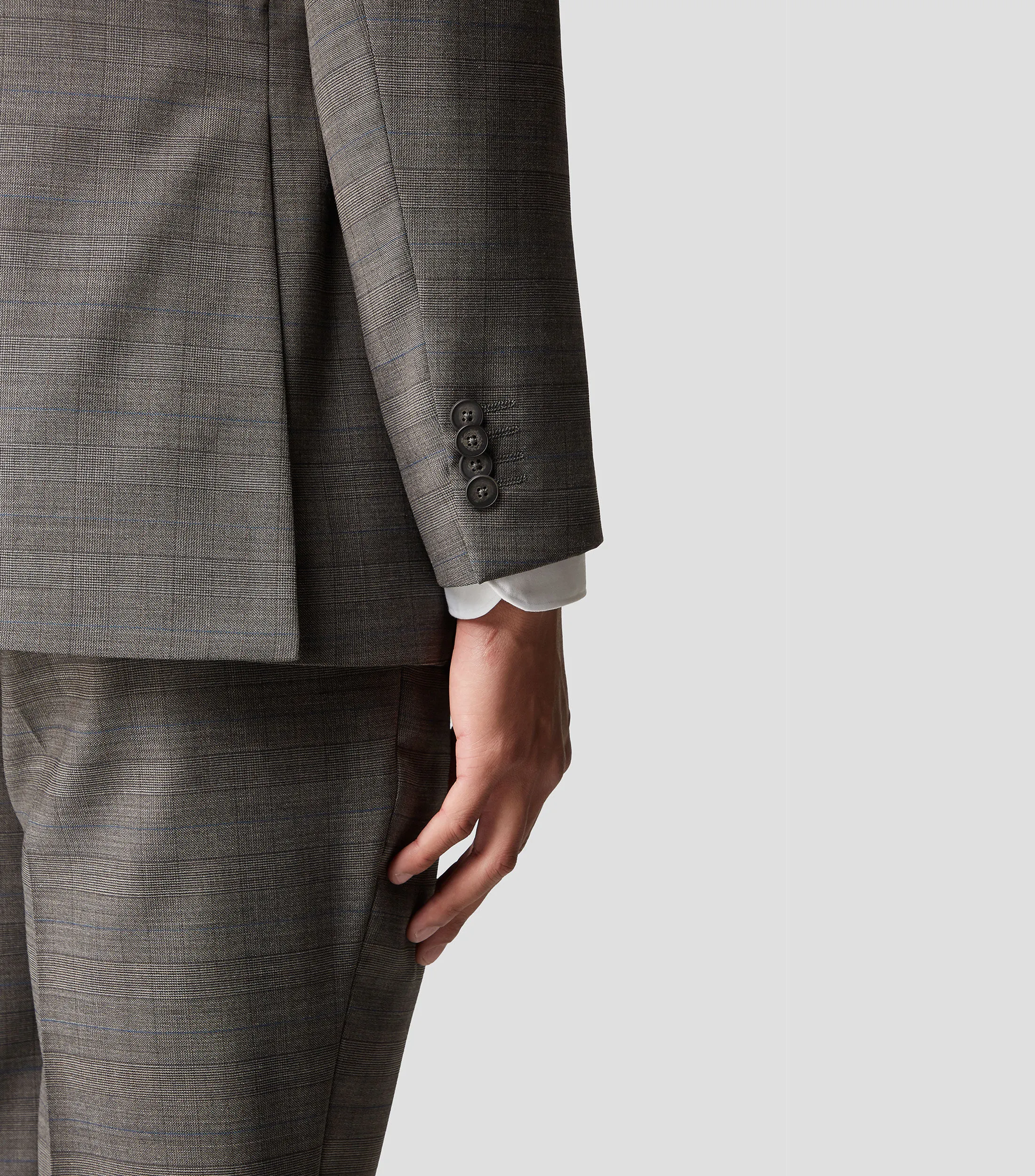 Sidi Traje de corte regular con cuadros Hombre