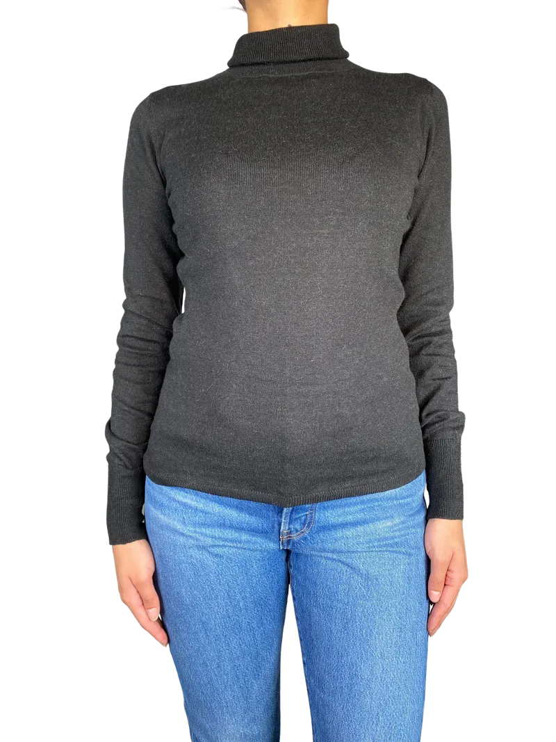 SISA sweater Negro Cuello Alto