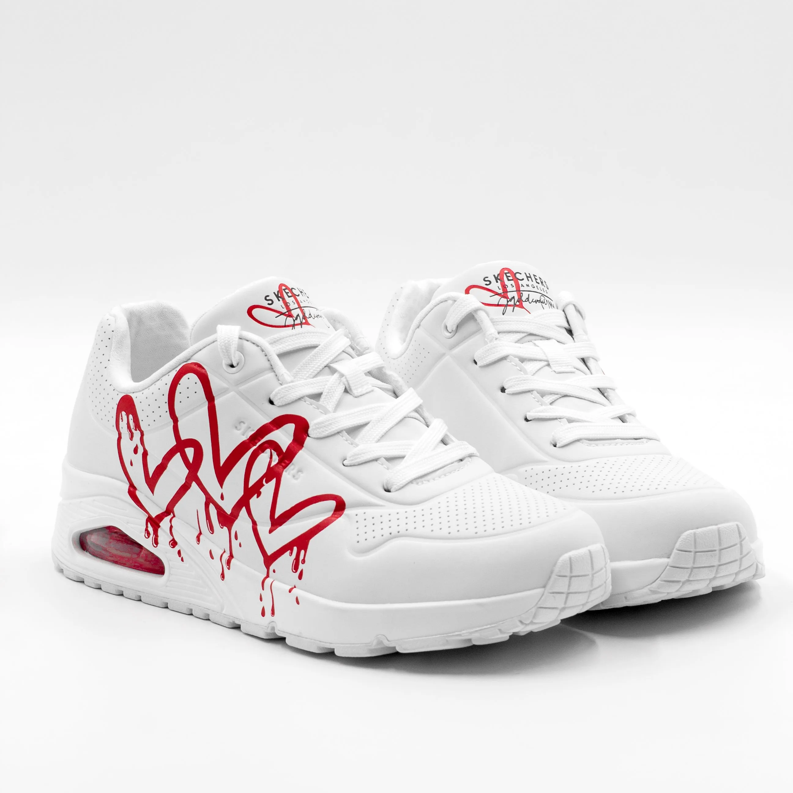 Skechers UNO DRIPPING IN LOVE Blanco Rosa