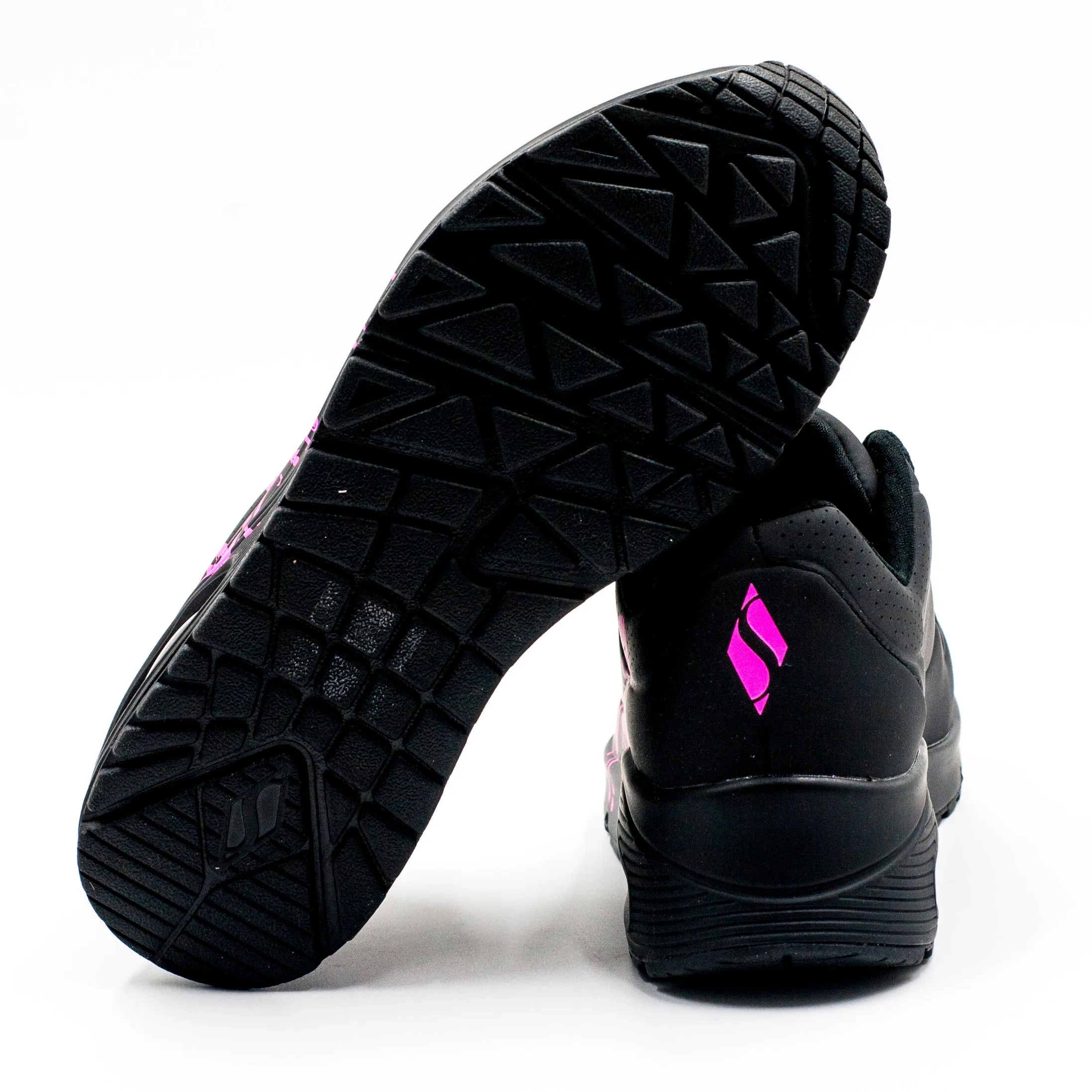 Skechers UNO DRIPPING IN LOVE Negro Rosa