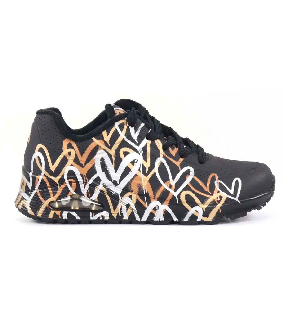 SKECHERS UNOMETALLIC JGOLDCROWN ZAPATILLA CASUAL