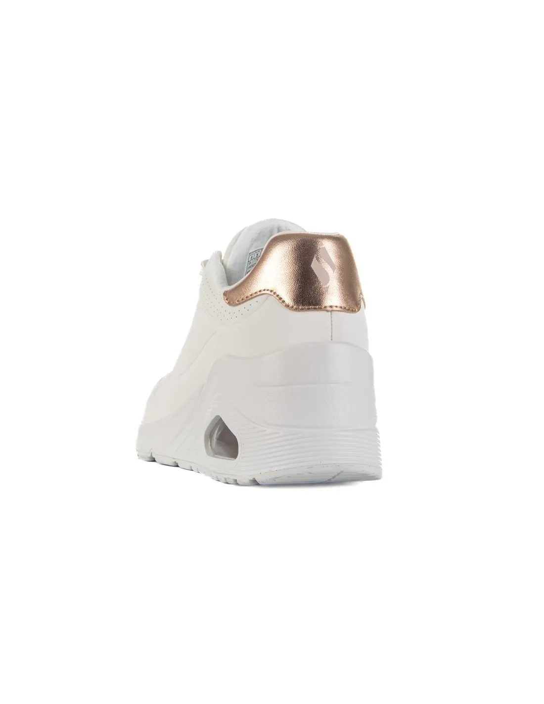 SKECHERS  ZAPATILLAS BLANCO Y DORADO UNO WEDGE HI STEPS 177520 MUJER