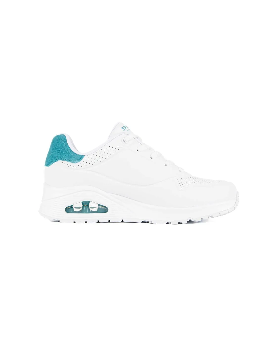 SKECHERS  ZAPATILLAS BLANCO Y MENTA UNO POP BACK 177092/WMNT MUJER