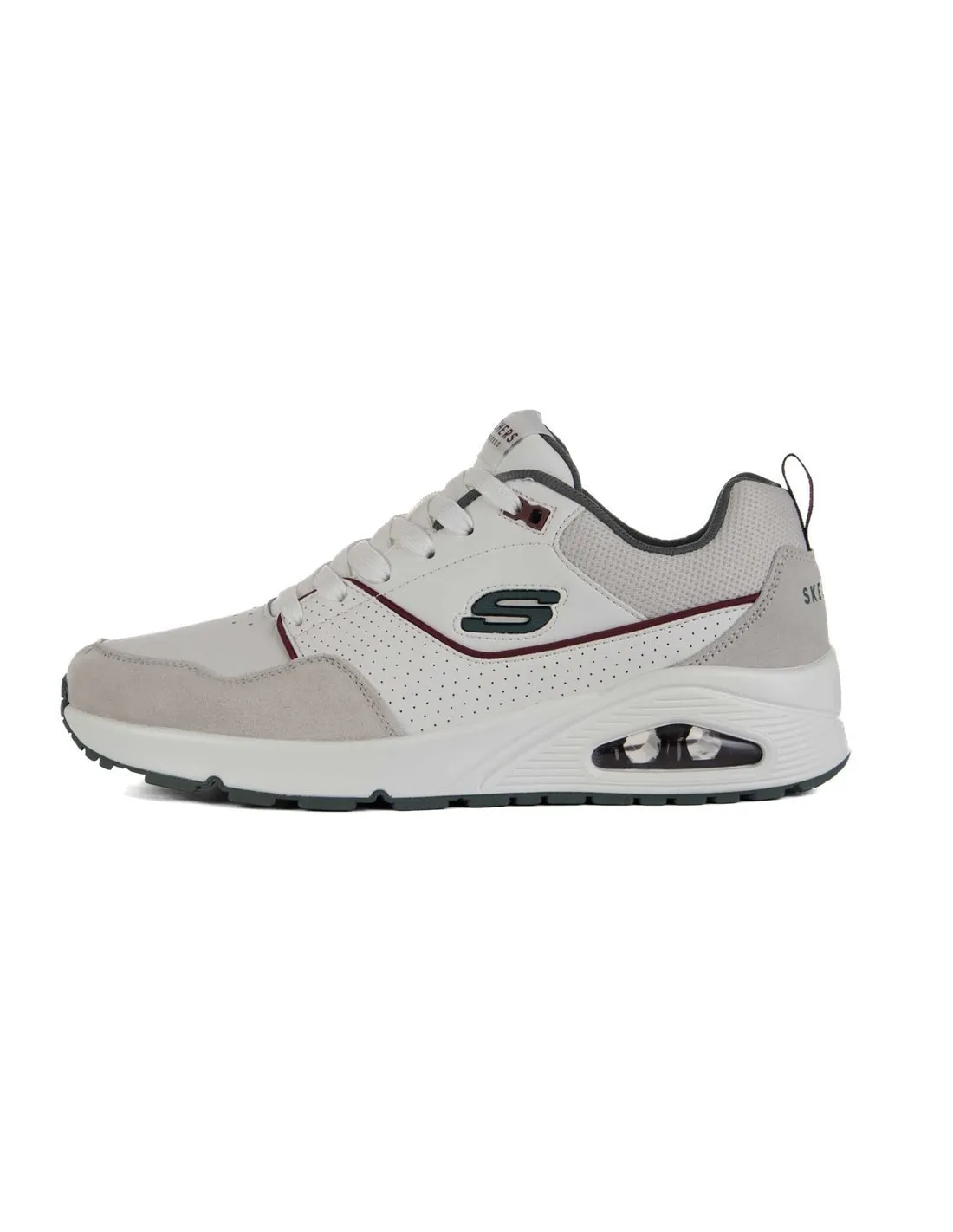 SKECHERS  ZAPATILLAS BLANCO Y VERDE UNO RETRO ONE 183020 HOMBRE