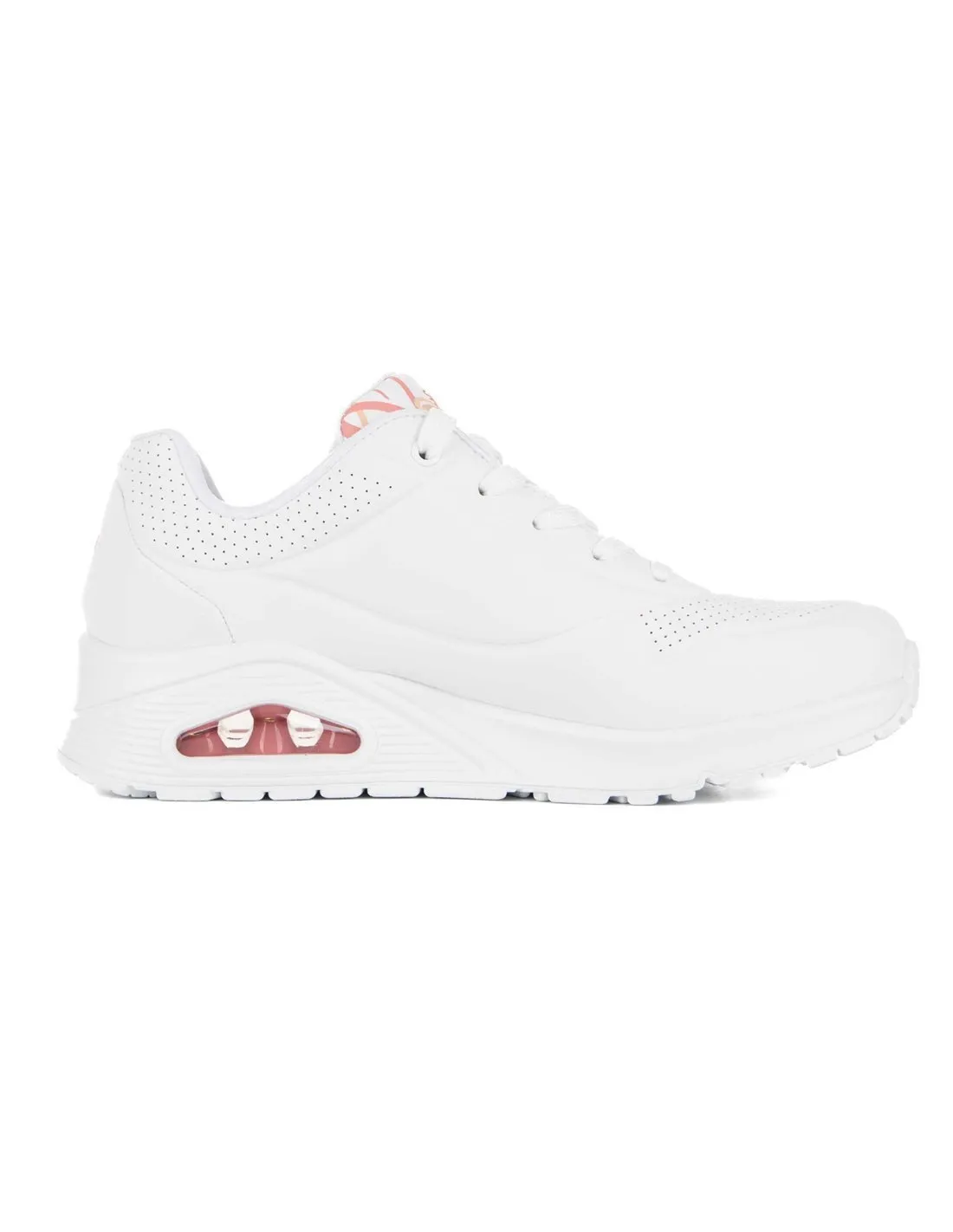 SKECHERS  ZAPATILLAS BLANCO/HOT CORAL UNO SPREAD THE LOVE 155507/WCRL MUJER