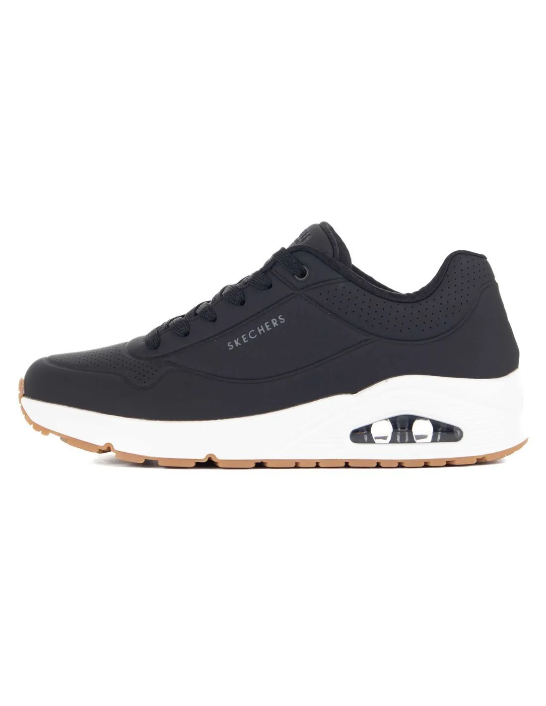 SKECHERS  ZAPATILLAS NEGRAS UNO STAND ON AIR 52458/BLK HOMBRE