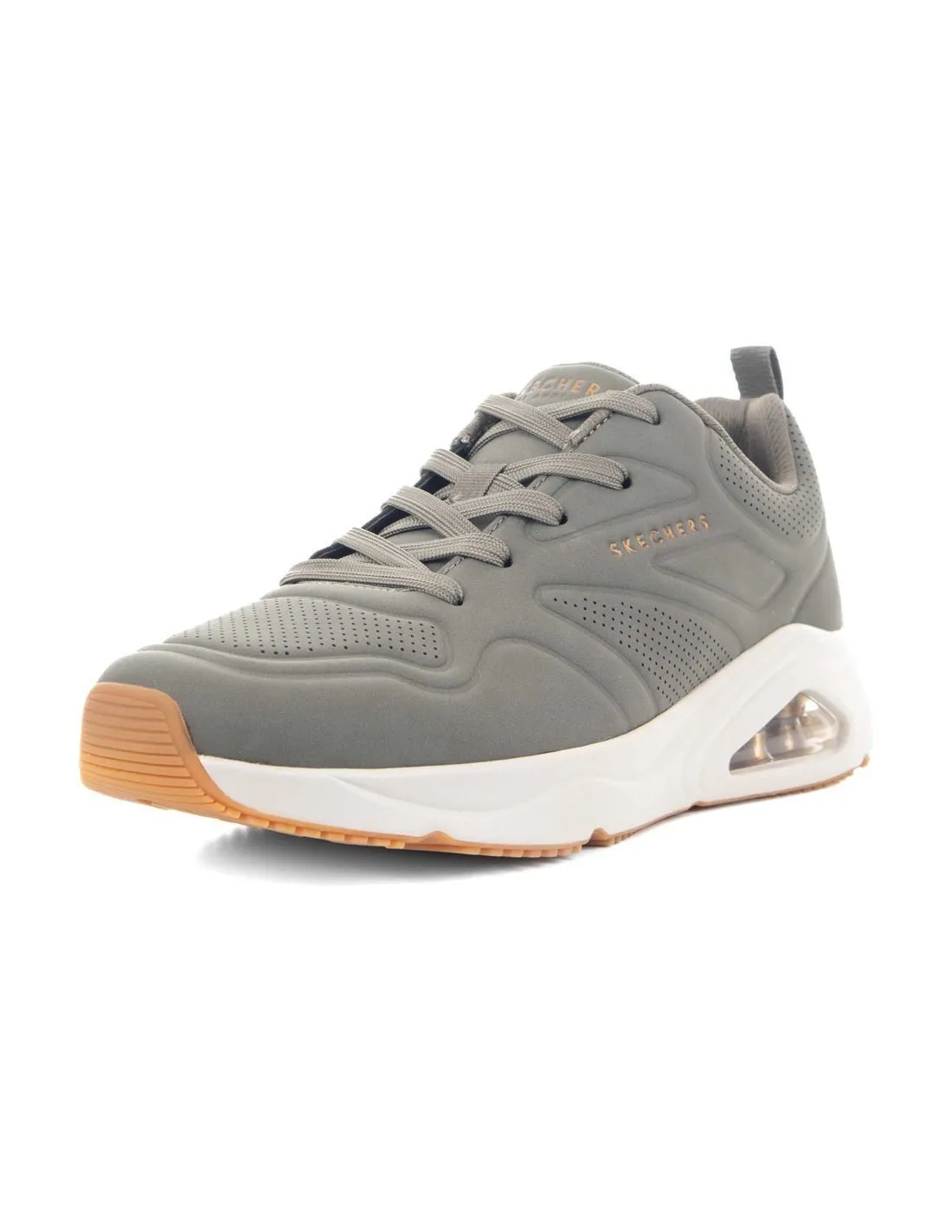 SKECHERS  ZAPATILLAS VERDE OLIVA TRES AIR UNO CASAIRAL 183090 HOMBRE