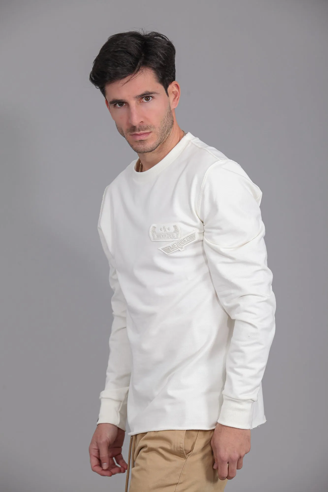Sudadera HE costuras exteriores parches CALIFORNIA · CRUDO ·