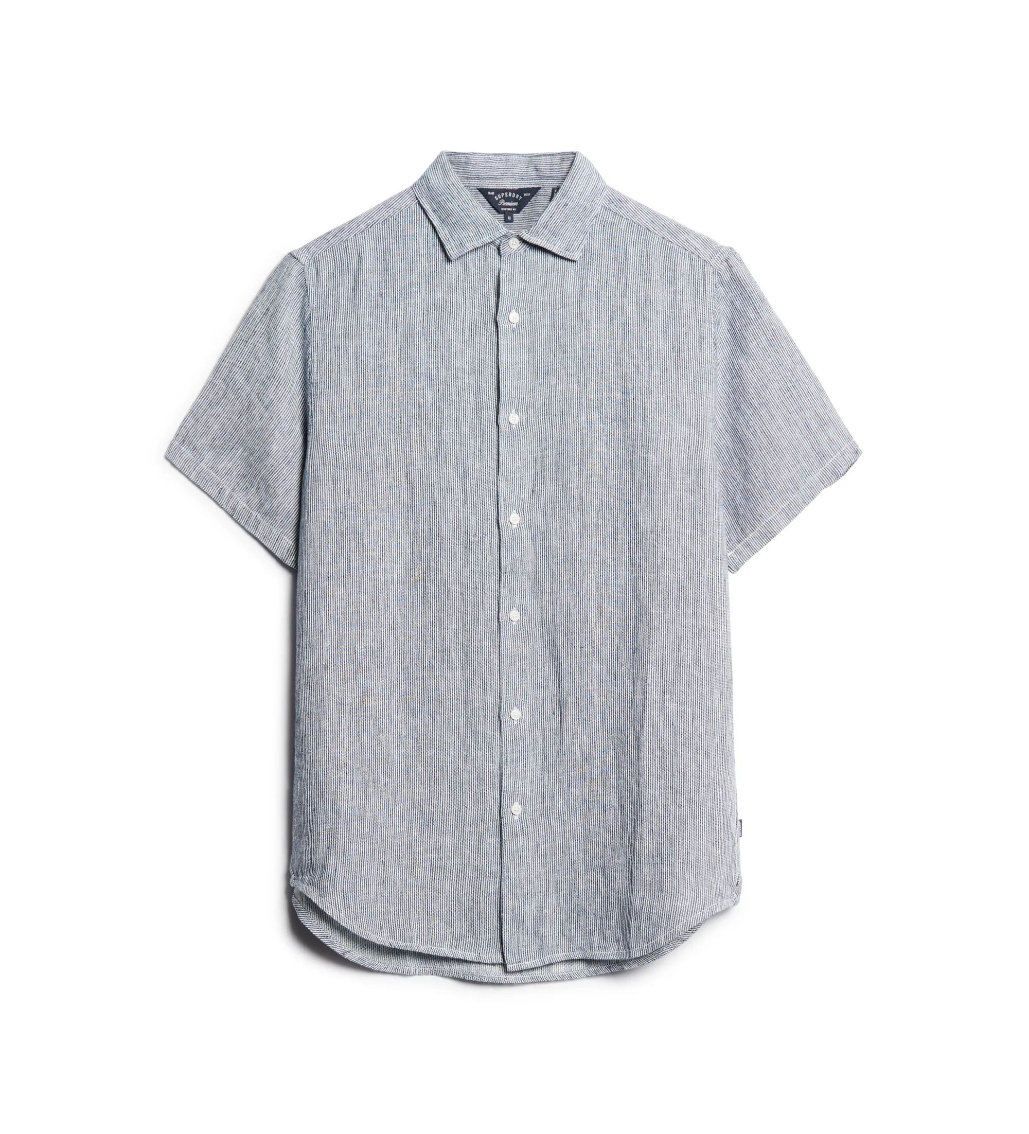 SUPERDRY CAMISA INFORMAL DE LINO STUDIOS AZUL