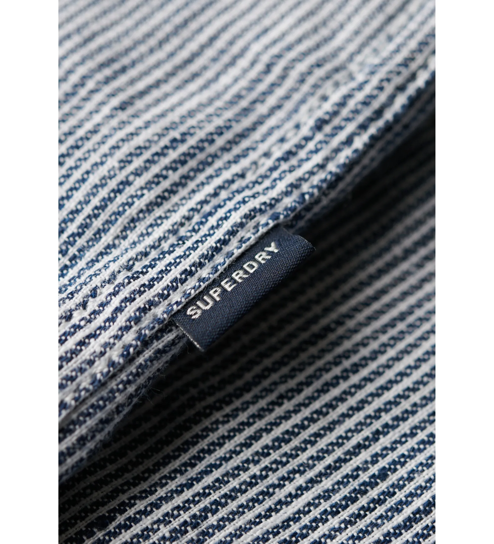 SUPERDRY CAMISA INFORMAL DE LINO STUDIOS AZUL