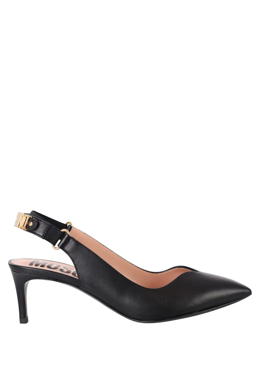 Tacones negros destalonados