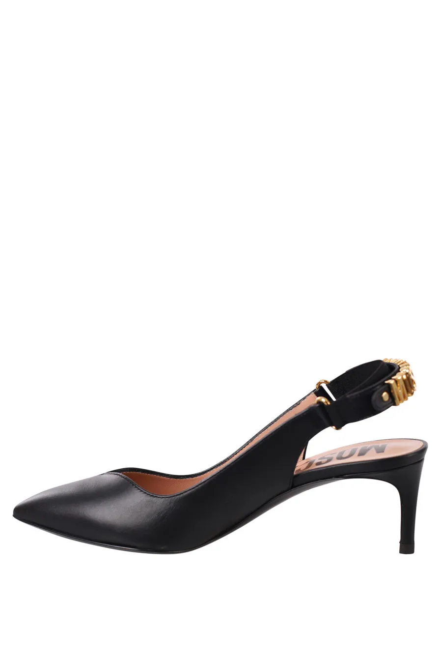 Tacones negros destalonados