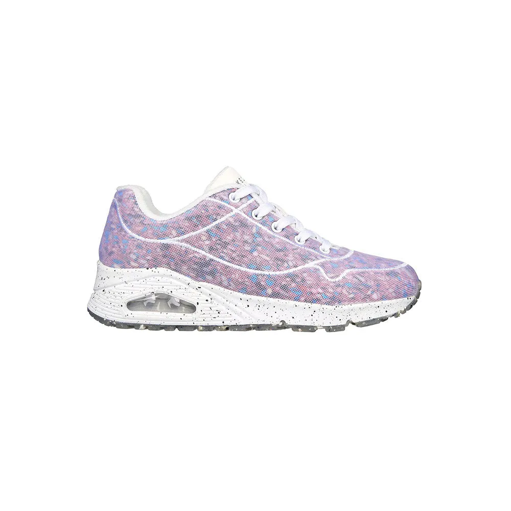 TENIS MUJER SKECHERS  UNO   BLANCOMULTICOLOR