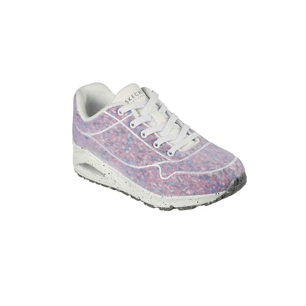 TENIS MUJER SKECHERS  UNO   BLANCOMULTICOLOR