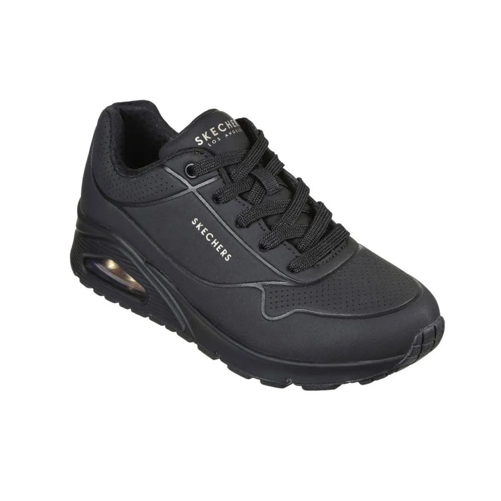 TENIS MUJER SKECHERS UNO STAND ON AIR  NEGRONEGRO