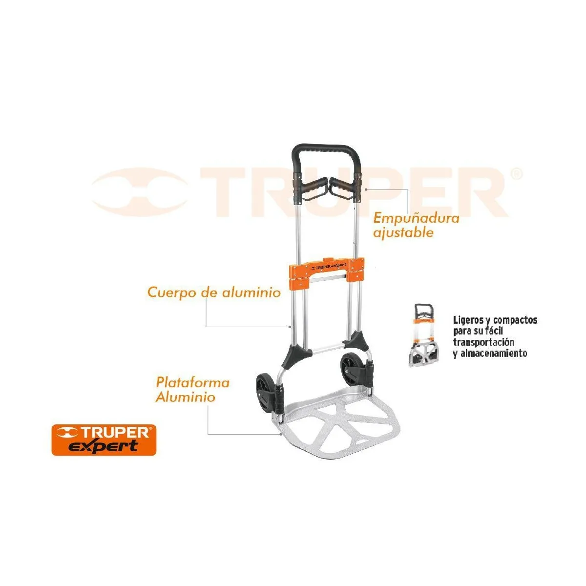 TRUPER EXPERT CARRETILLA CARGA 200KGPLEGABLE