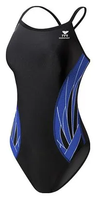 Tyr Traje de baño de  una pieza para mujer Tyr Phoenix  Diamondfit Negro/Azul