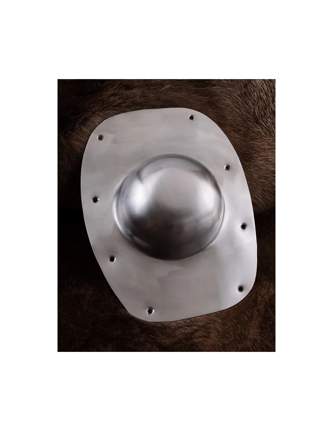 Umbo para escudo romano Tortuga, en acero