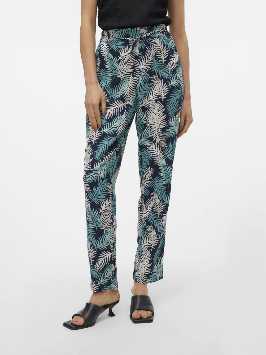 Vero Moda Pantalón fluido de mujer con cintura elástica