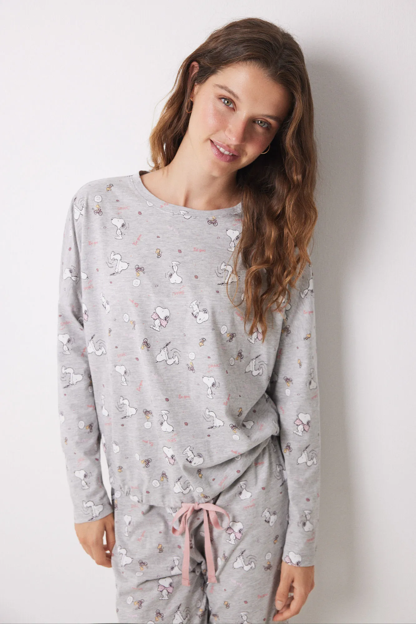 Women'secret Pijama largo algodón Snoopy