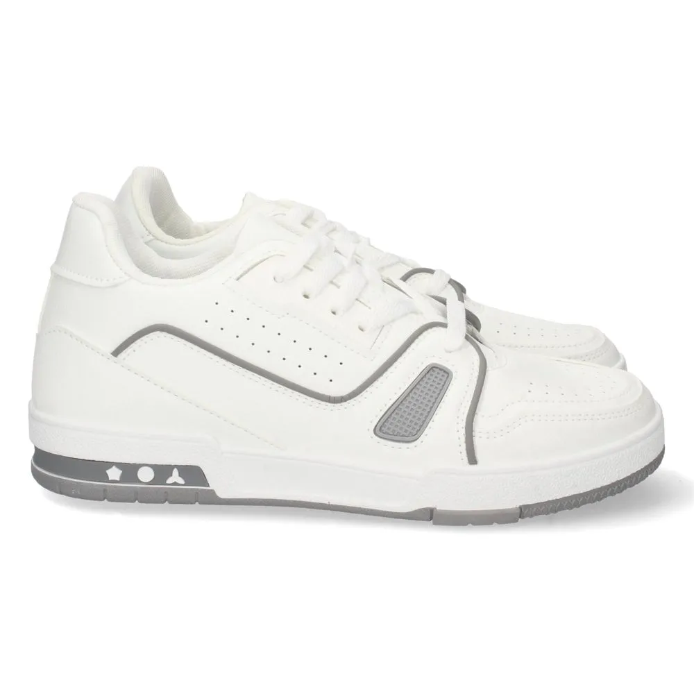 Zapatilla Plana para Hombre Cómodas Perforado Mil Puntos y Cierre de Cordones Primavera Verano
