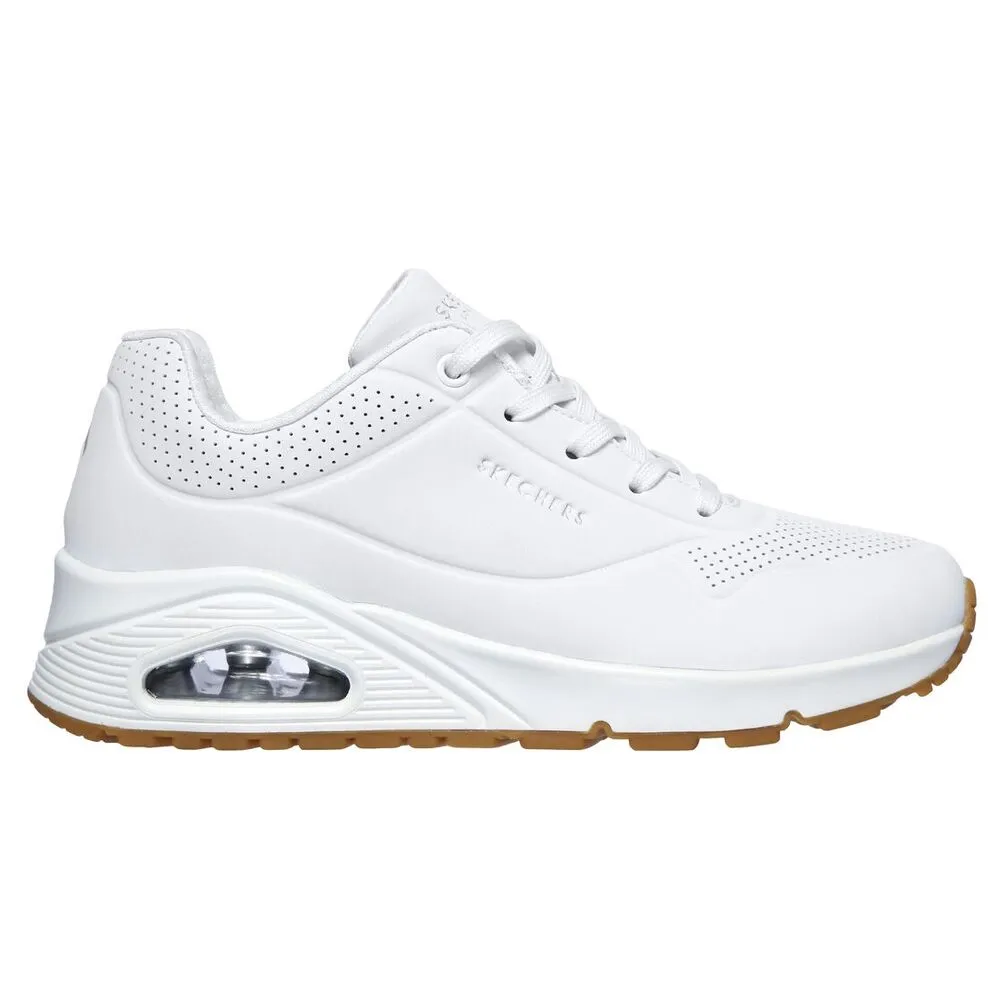 ZAPATILLAS BLANCAS SKECHERS UNO  STAND ON AIR WHITE 36