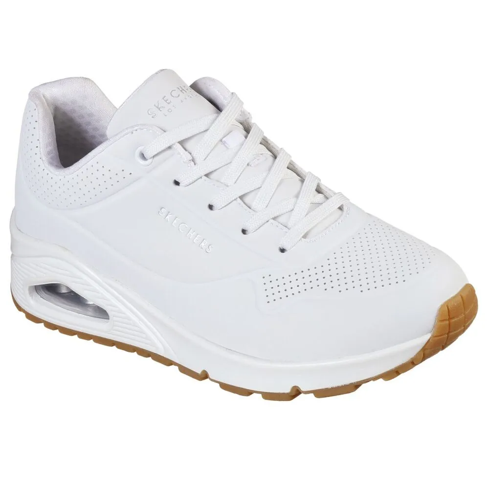 ZAPATILLAS BLANCAS SKECHERS UNO  STAND ON AIR WHITE 36